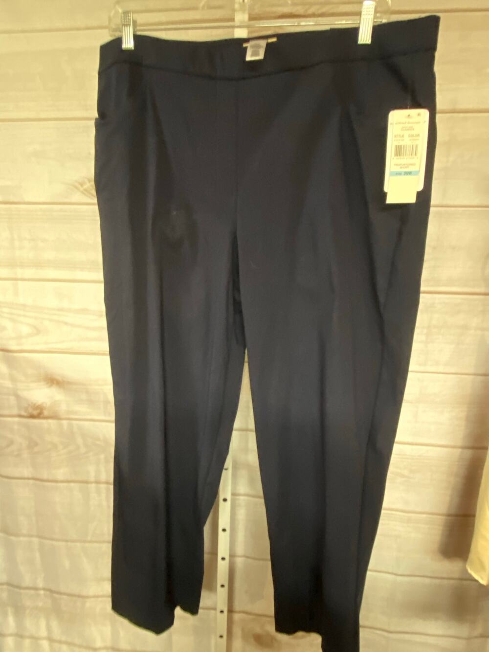Alfred Dunner Allure Plus Size 20W Blue Stretch Slimming Trousers Pants NWT